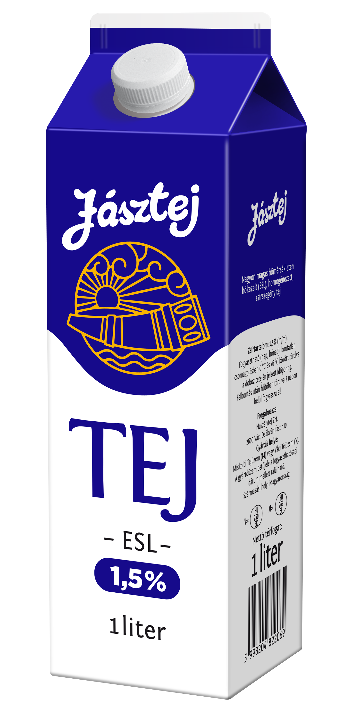 Jásztej ESL tej 1,5% 1 liter